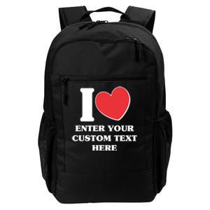 I Heart Love Custom Text Personalize Daily Commute Backpack