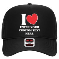 I Heart Love Custom Text Personalize Trucker Hat