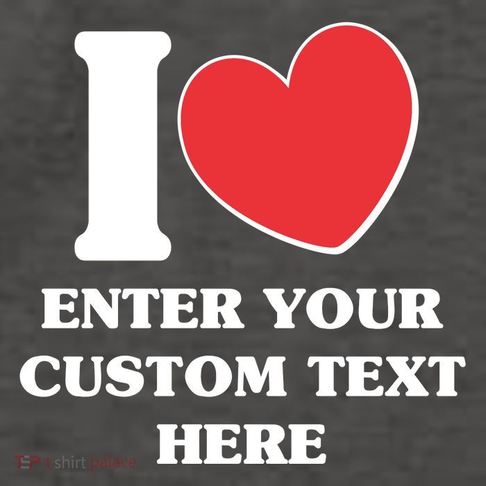 I Heart Love Custom Text Personalize Vector Backpack