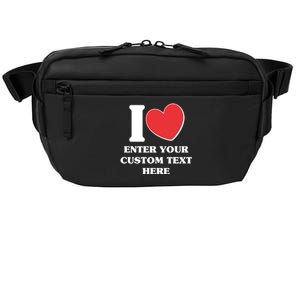 I Heart Love Custom Text Personalize Crossbody Pack