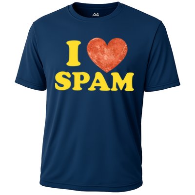 I Heart Love Spam Canned Cooked Pork Food Lover Spam Performance Shirt