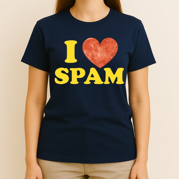 I Heart Love Spam Canned Cooked Pork Food Lover Spam T-Shirt