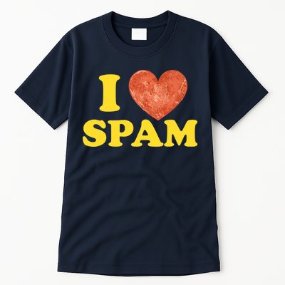 I Heart Love Spam Canned Cooked Pork Food Lover Spam Tall T-Shirt