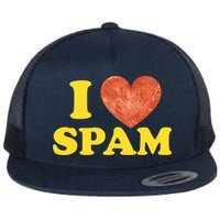 I Heart Love Spam Canned Cooked Pork Food Lover Spam Flatbill Hat