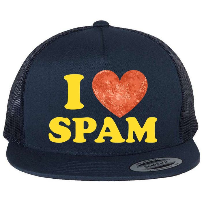 I Heart Love Spam Canned Cooked Pork Food Lover Spam Flatbill Hat