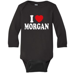 I HEART LOVE MORGAN Baby Long Sleeve Bodysuit