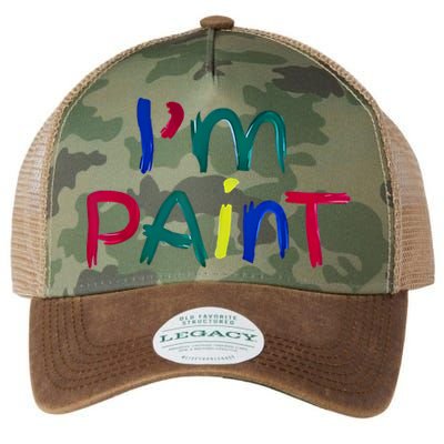 I Heart Love To Finger Paint IM Paint Cute Couple Valentine Legacy Tie Dye Trucker Hat