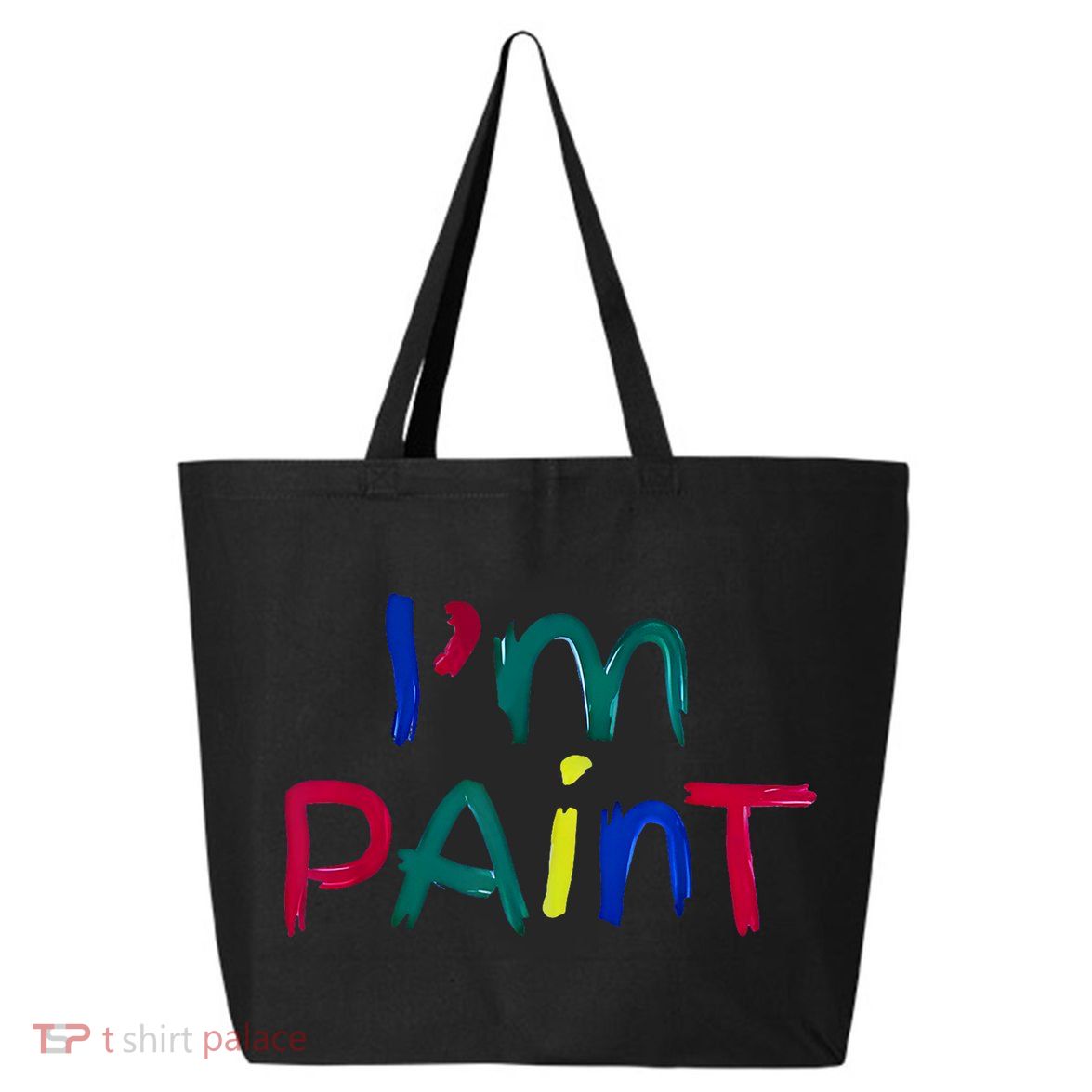 I Heart Love To Finger Paint IM Paint Cute Couple Valentine 25L Jumbo Tote