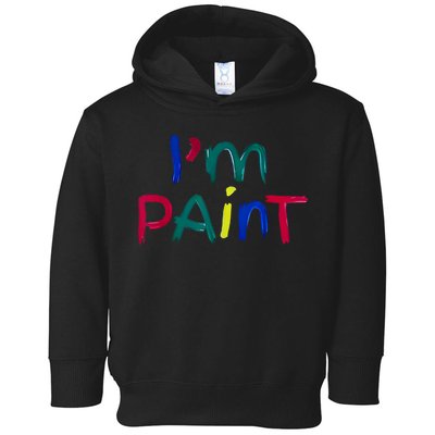 I Heart Love To Finger Paint IM Paint Cute Couple Valentine Toddler Hoodie
