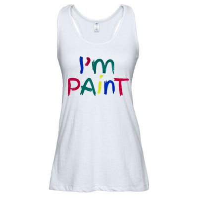 I Heart Love To Finger Paint IM Paint Cute Couple Valentine Ladies Essential Flowy Tank
