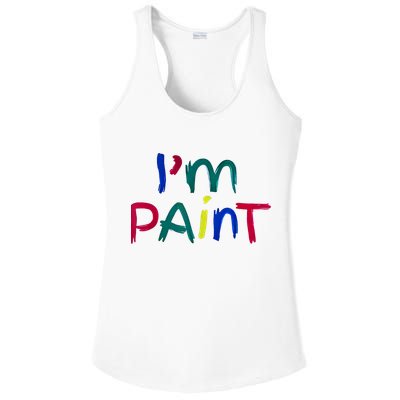 I Heart Love To Finger Paint IM Paint Cute Couple Valentine Ladies PosiCharge Competitor Racerback Tank