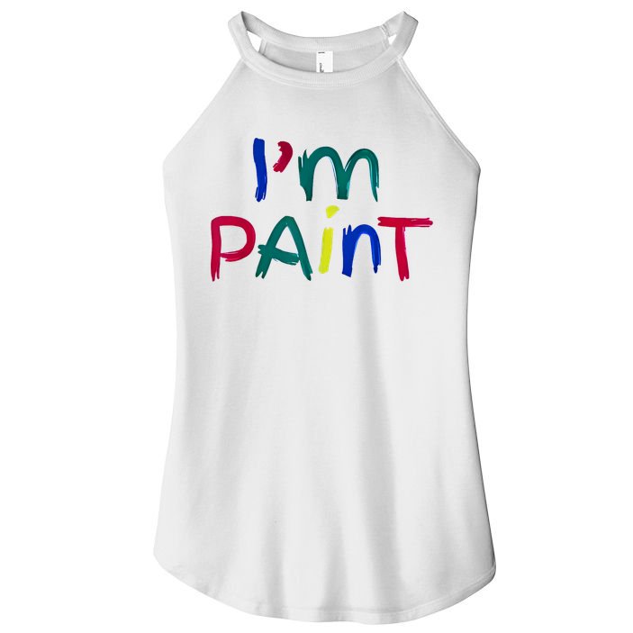 I Heart Love To Finger Paint IM Paint Cute Couple Valentine Women's Perfect Tri Rocker Tank