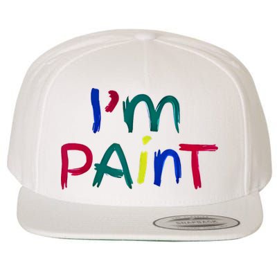 I Heart Love To Finger Paint IM Paint Cute Couple Valentine Wool Snapback Cap