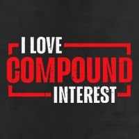 I Heart Love Compound Interest 7 Panel Mesh Trucker Snapback Hat