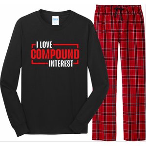 I Heart Love Compound Interest Long Sleeve Pajama Set