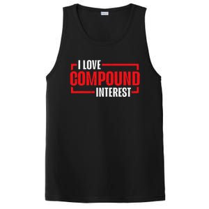 I Heart Love Compound Interest PosiCharge Competitor Tank