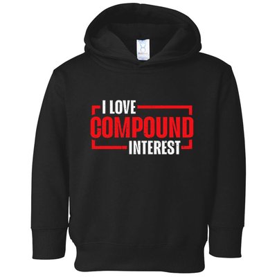 I Heart Love Compound Interest Toddler Hoodie