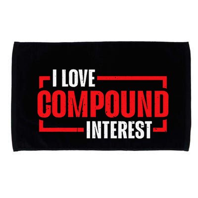 I Heart Love Compound Interest Microfiber Hand Towel