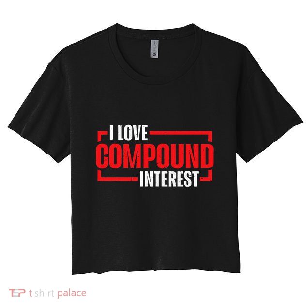 I Heart Love Compound Interest Crop Top