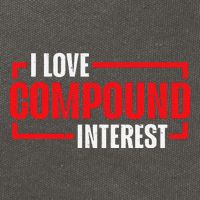 I Heart Love Compound Interest Cotton Canvas Backpack