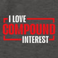 I Heart Love Compound Interest Vector Backpack