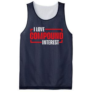 I Heart Love Compound Interest Mesh Reversible Basketball Jersey Tank