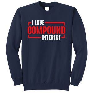 I Heart Love Compound Interest Tall Sweatshirt