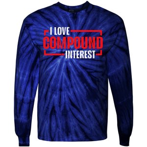 I Heart Love Compound Interest Tie-Dye Long Sleeve Shirt