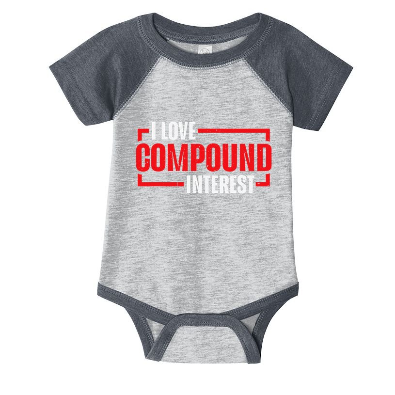 I Heart Love Compound Interest Infant Baby Jersey Bodysuit
