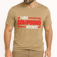 I Heart Love Compound Interest Cooling Performance Crew T-Shirt