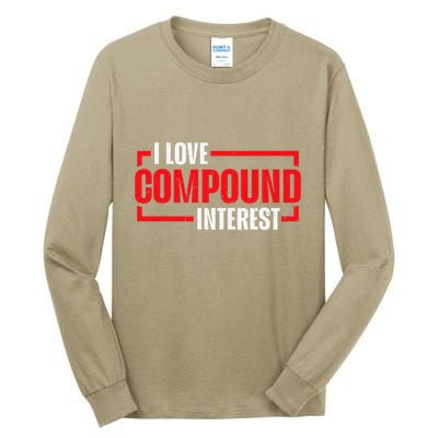 I Heart Love Compound Interest Tall Long Sleeve T-Shirt