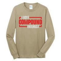 I Heart Love Compound Interest Tall Long Sleeve T-Shirt