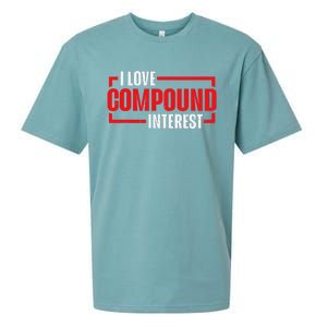 I Heart Love Compound Interest Sueded Cloud Jersey T-Shirt