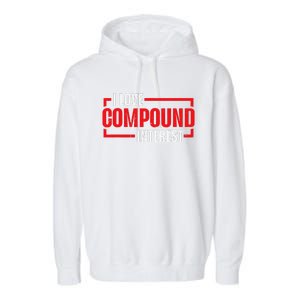 I Heart Love Compound Interest Garment-Dyed Fleece Hoodie