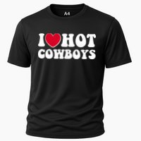 I Heart Love Hot Cowboys Performance Shirt
