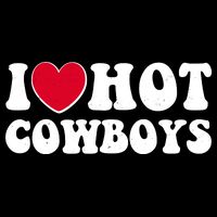 I Heart Love Hot Cowboys Performance Shirt