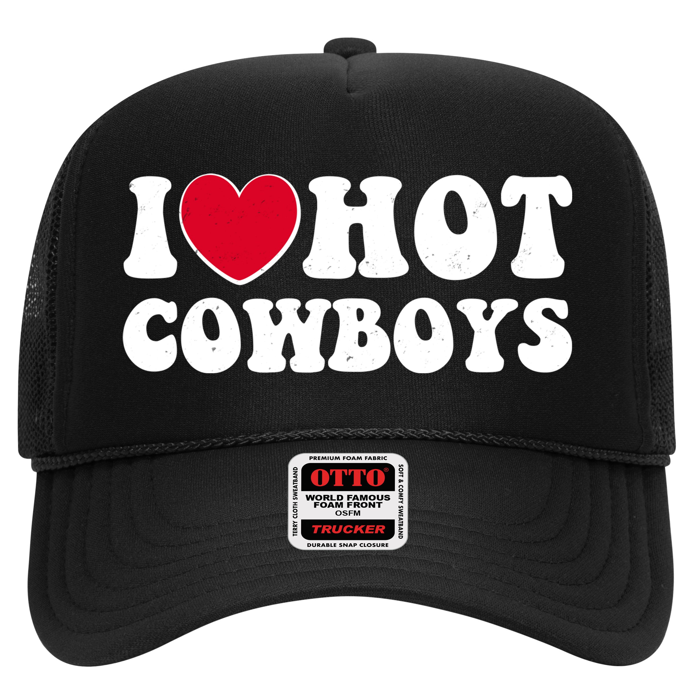 I Heart Love Hot Cowboys Hat