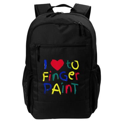 I Heart Love To Finger Paint IM Paint Cute Backpack