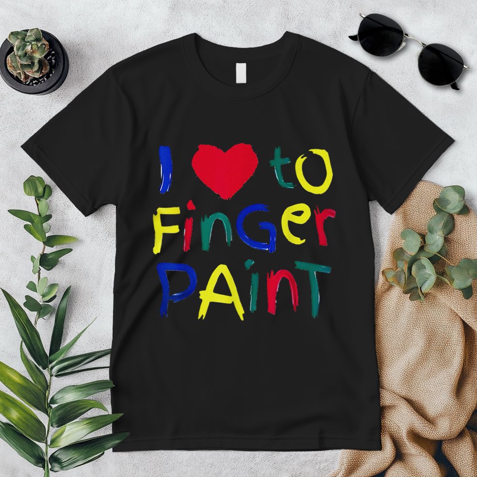 I Heart Love To Finger Paint IM Paint Cute Premium T-Shirt