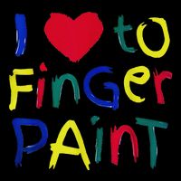 I Heart Love To Finger Paint IM Paint Cute Baby Bodysuit