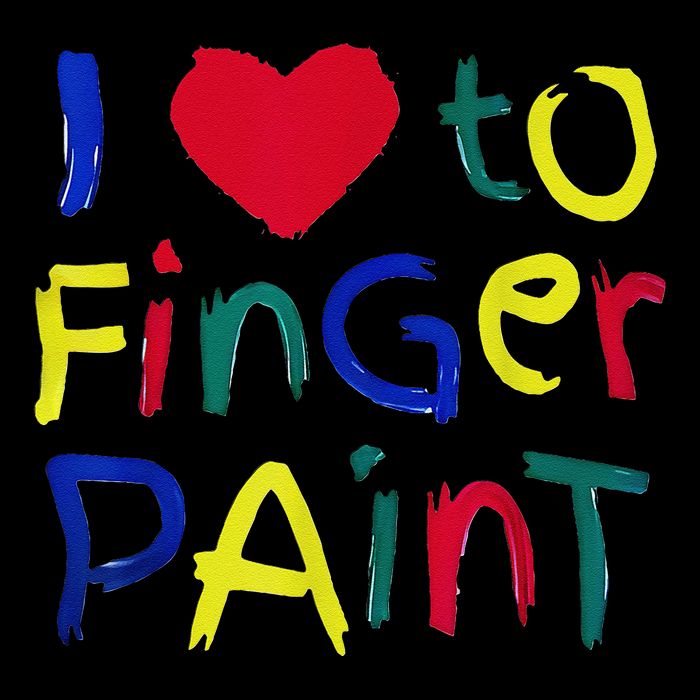 I Heart Love To Finger Paint IM Paint Cute Baby Bodysuit