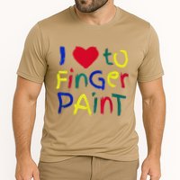 I Heart Love To Finger Paint IM Paint Cute Cooling Performance Crew T-Shirt