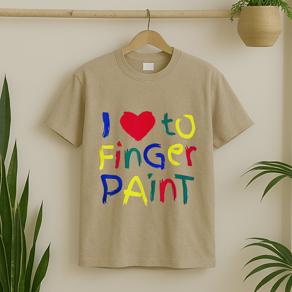 I Heart Love To Finger Paint IM Paint Cute T-Shirt