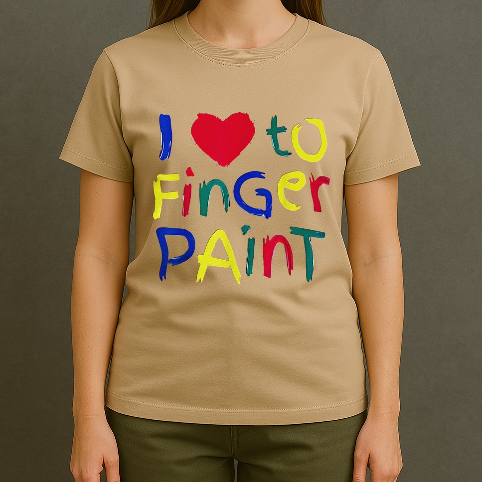I Heart Love To Finger Paint IM Paint Cute T-Shirt