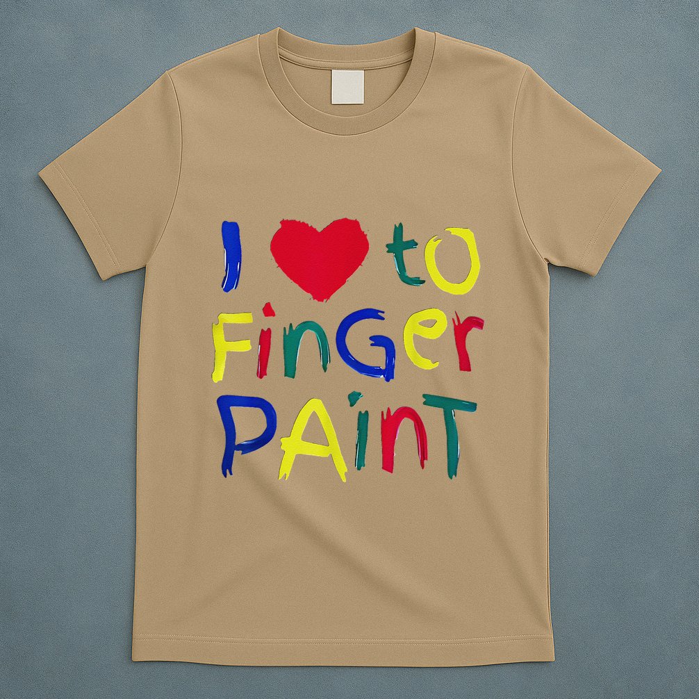 I Heart Love To Finger Paint IM Paint Cute T-Shirt