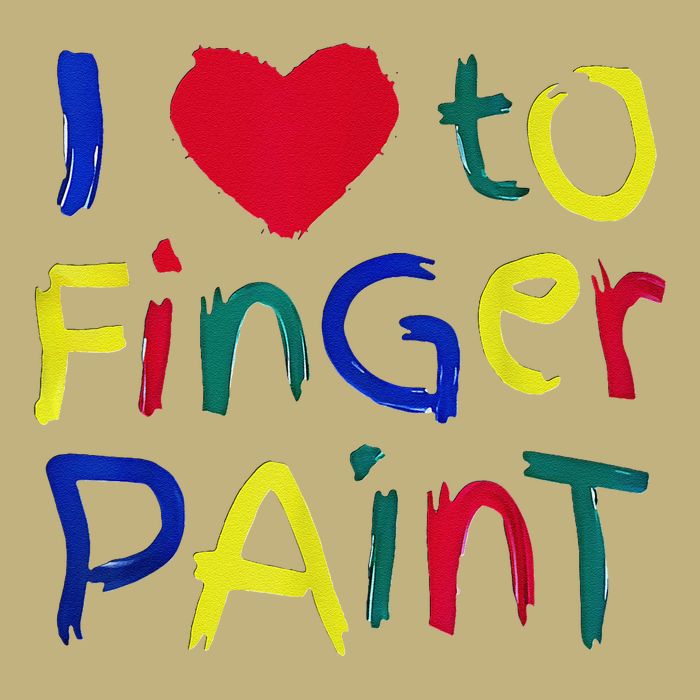 I Heart Love To Finger Paint IM Paint Cute T-Shirt