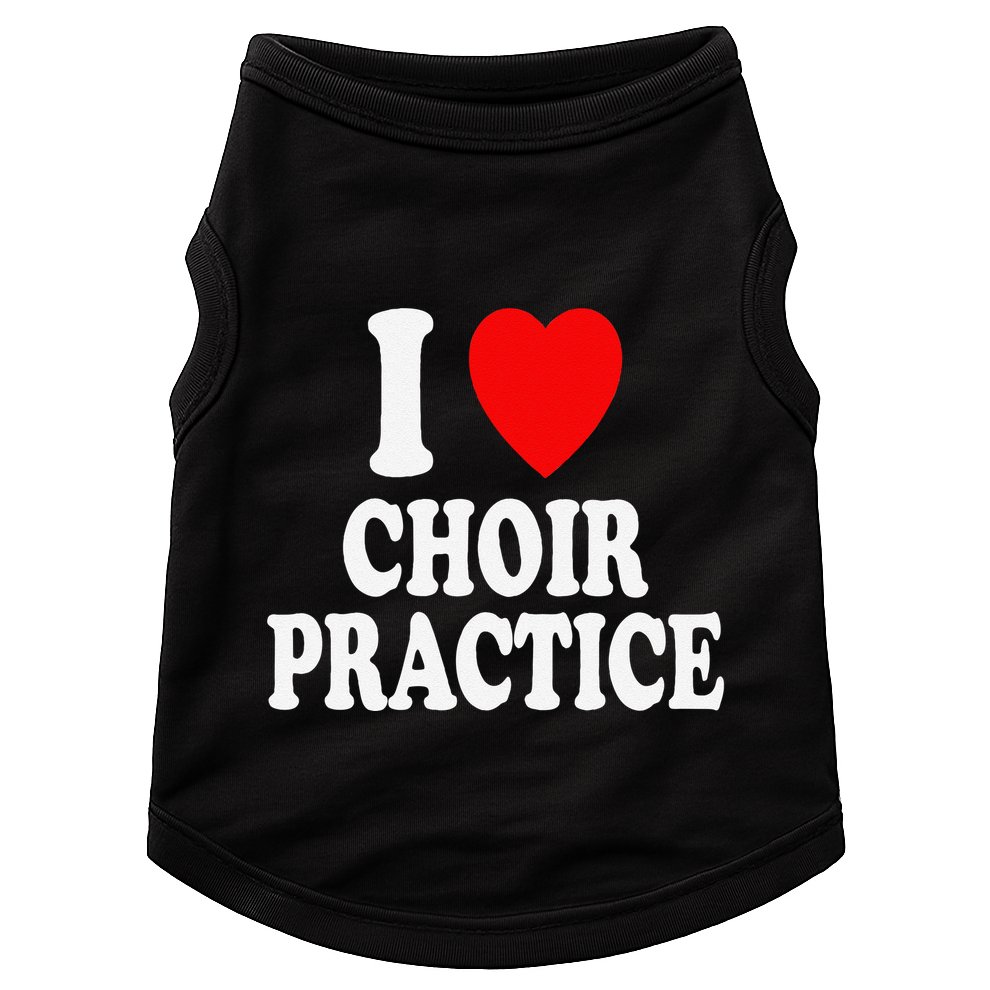 I Heart (Love) Choir Practice Singing Chorus Doggie Tank