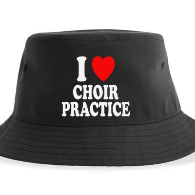 I Heart (Love) Choir Practice Singing Chorus Sustainable Bucket Hat
