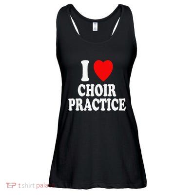 I Heart (Love) Choir Practice Singing Chorus Ladies Essential Flowy Tank