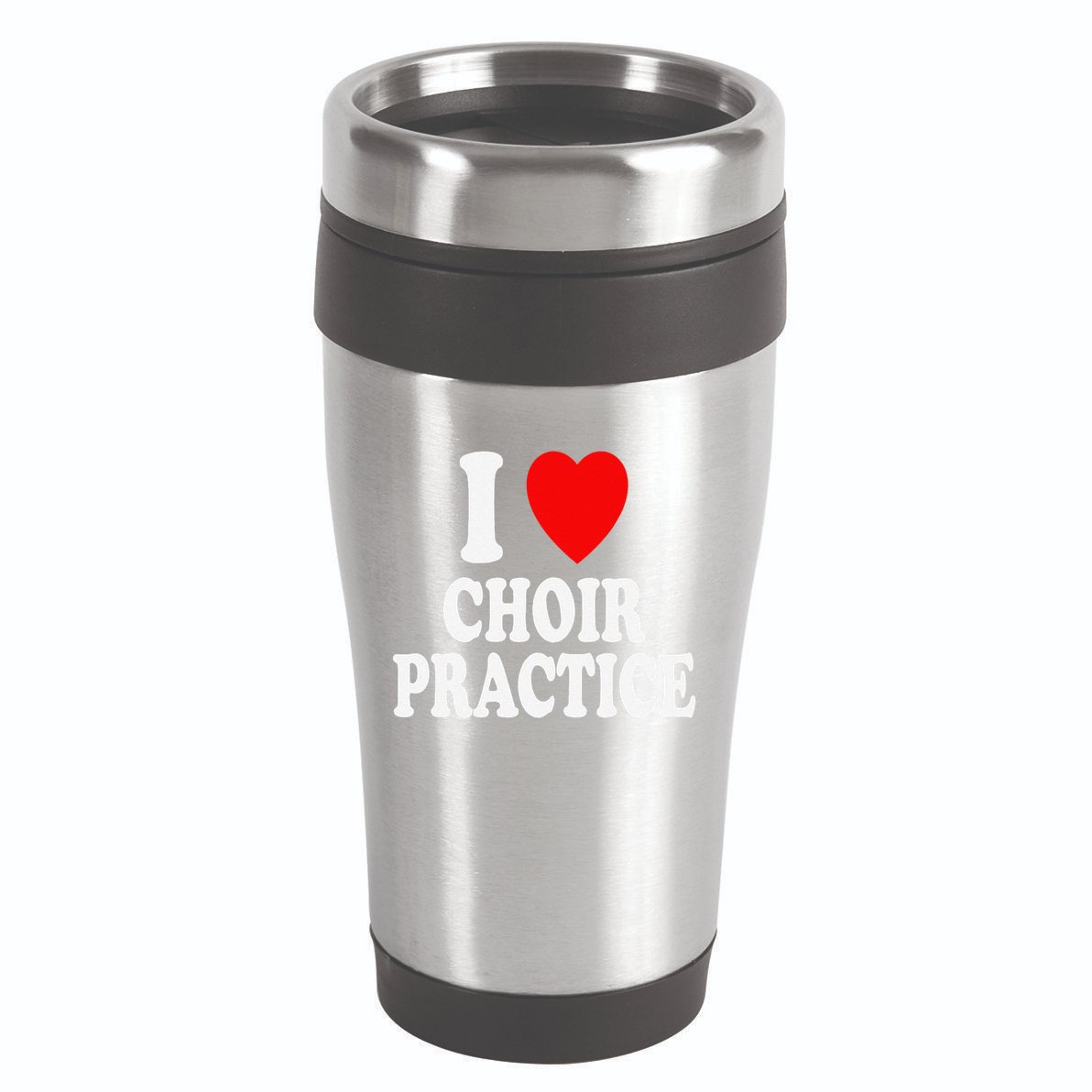 I Heart (Love) Choir Practice Singing Chorus 16oz Travel Tumbler